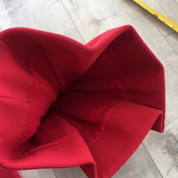 ALEXIS red off the shoulder crepe cocktail dress - Picture 9 of 15